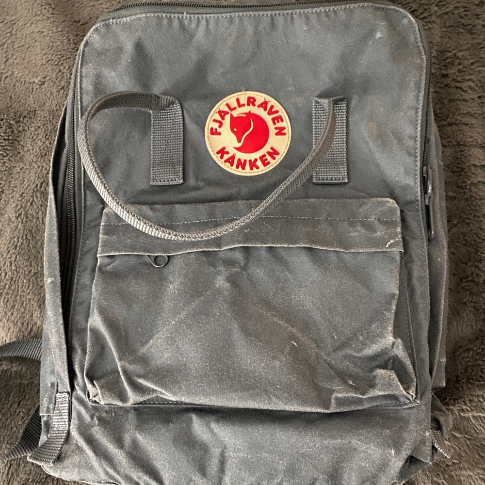 fjallraven grey backpack